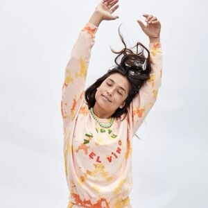 Clare V. Tie Dye Vino Sweatshirt NWT